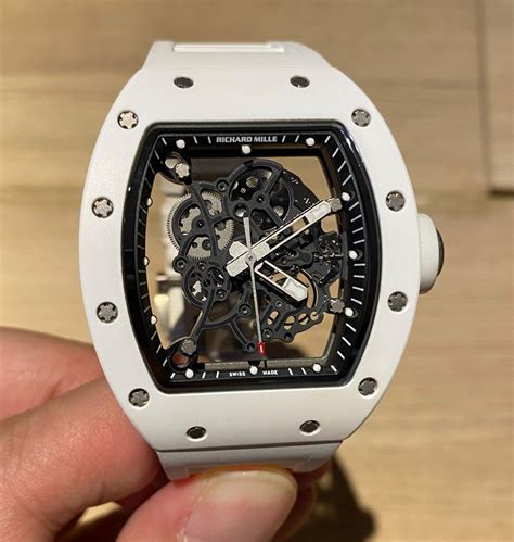 richard mille bubba watson white ceramic watch rm 055|richard mille 055 dial.